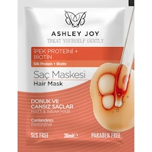 Ashley Joy İpek Proteini İçeren Donuk Ve Cansız Saçlara Özel Canlandırıcı Saç Maskesi 30 ML