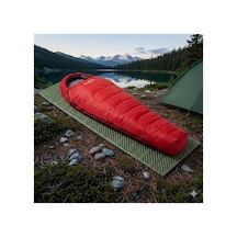 Alfa Pro Uyku Tulumu 0 Derece Kırmızı & Ultralight Comfort Katlanır Mat Haki Kamp Seti Kırmızı