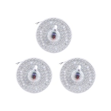 Agoodshop 3x Led Tavan Işık Modülü Işık Kaynağı 36w Yuvarlak Yüksek Parlaklık Aydınlatma Kapalı Tava Soğuk Beyaz