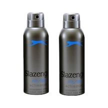 Slazenger Active Sport Mavi Erkek Sprey Deodorant 150 ML x 2