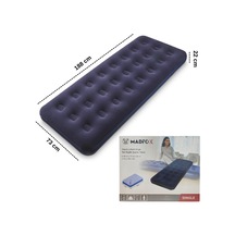 Madfox Tritech Luftbett Single Tek Kişilik Şişme Yatak Lacivert