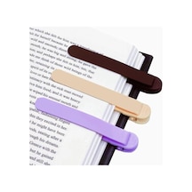 3 Adet Otomatik Kitap Ayracı Silikon, Okumak Için Kitap Işaretleri Akıllı Ayraç