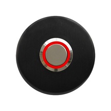Lockway Z-101sk Siyah Paslanmaz Tek Kontak Zil Butonu Kırmızı Led