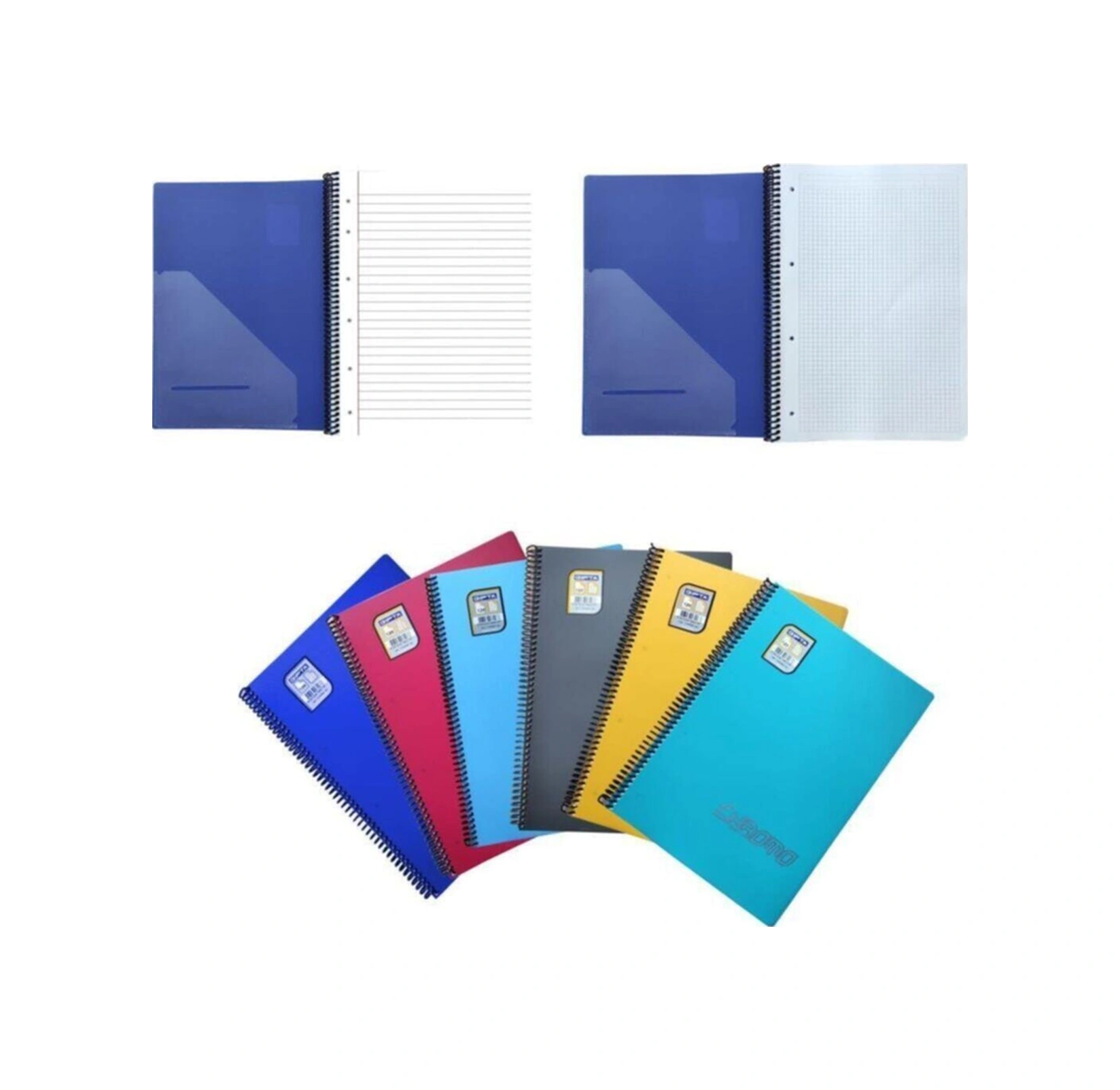 Chromo Sip. Pp. Kapak 40 Yp.defter A4 3 Çizgili + 3 Kareli