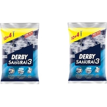 Derby Samurai3 Tıraş Bıçağı 2'li 10+4