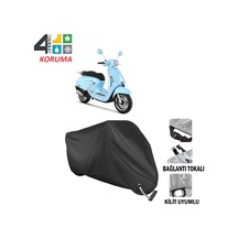 Rks Bitter 125 Cc Branda Motosiklet Brandası Bağlantı,kilit Uyumlu Siyah