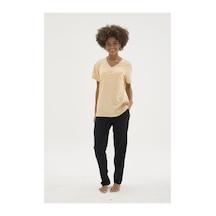 Angbutik Kocabey Kkt-26152k Kadın V Yaka Pijama Takımı SOMON