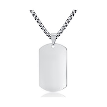 Chavin Büyük Dogtag Asker Künyesi Çelik Kolye Ds68By (478257672)