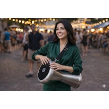 Darbuka Omuz Askısı, Siyah, Ayarlanabilir Askı Kayışı, Darbuka Taşıma Aparatı