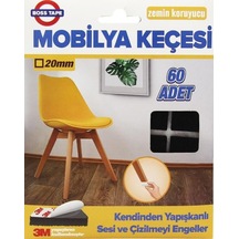 Mobilya Keçesi Sese Ve Çizilmeye Son Yapışkanlı 25Mmx40Ad-Kare
