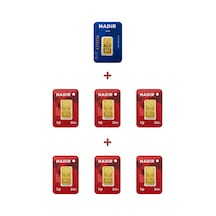 Nadir Gold 24 Ayar 8,5 Gram Külçe Altın 1 Adet 2,5 Gram Külçe Altın + 6 Adet 1 Gram Külçe Altın