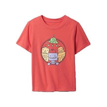 Gap V-bf Ss Gr Tee T-shirt - 703624-9976 Pembe