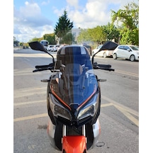 Motocam Qj Atr 125 Ön Cam 2023-2026 Model 75cm Şeffaf Renkli 4mm Uzun