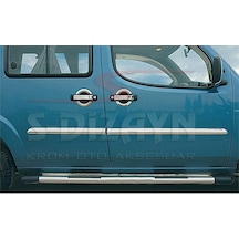 S-Dizayn Fiat Doblo Krom Yan Kapı Çıtası 4 Prç 2000-2006
