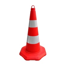Tpe Trafik Konisi 52 Cm Çift Reflektifli Trafik Dubası-3506