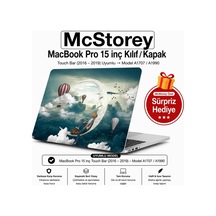 Macbook Pro 15 Baskılı Kılıf A1707 A1990 Uyumlu Sert Kılıf İnce Hafif Koruyucu Kapak R-89 Belirtilmemiş
