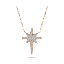 Kuyumcudukkani Zincirli"kutup Yıldızı"kolye-37150-r-w Rose Gold