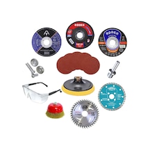 18 Parça Spiral Taşlama Cırt Zımpara Inox Metal Kesici Flap Disk