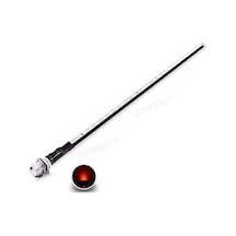 12V LED Şase Tip Mercekli Kablolu 1 Adet Turuncu Şeffaf- 20 Cm