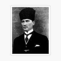 Atatürk Sticker 18 Cm Atamız Araba Yapıştırması