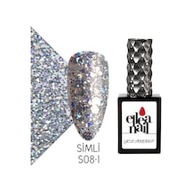 Ellea Nail Simli Kalıcı Oje S08-1
