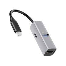 3in1 4k Hdmi Usb 3.0 Pd 100w Type-c Şarj Girişli Çevirici Adaptör Hub