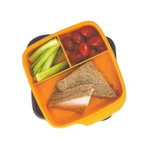 Tupperware Sarı Bölmeli Beslenme Kabı