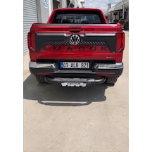 Volkswagen Amarok Bagaj Arka Harf Kabartma Seti Plastik Mat Siyah Güçlü Yapışkanlı Dekoratif Logo Yazı Seti