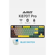 K870t Pro 3 Modlu Uyumlu Hot-swap Rgb, Mekanik Klavye - Siyah