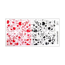 Karışık Kalpler Tırnak Dövme Tırnak Stiker Nail Art 561