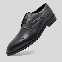Fosco Hakiki Deri Erkek Klasik Ayakkabı Siyah 9756