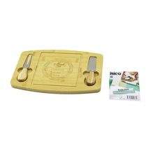 Dikdörtgen - Bombeli Kenar2-bıçak Sağ-sol Ahşap Bambukahvaltı Peynir Sunum Pano Bıçak Ahşap Saplı19x28.7x1.4cm 5250 Çok Renkli