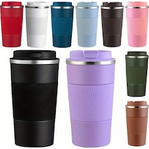 Besthome1 Çift Katmanlı Paslanmaz Çelik Vakumlu, Taşınabilir 380ml Termos Mor Mor