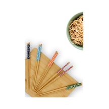 Digithome Bambu 10 Lu Chopsticks Yemek Çubuğu Seti Thn75537 - Hyt Çok Renkli