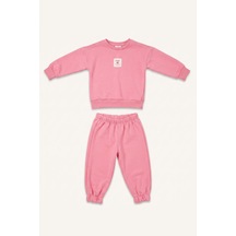 Defacto %100 Pamuk Uzun Kollu Üst Lastikli Paça Alt 2li Takım Kız Bebek I2908a526aupn167 Pembe-pn167