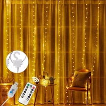 Peri Telli Led Perde Led Işık Kumandalı 300 Ledli 3X3 Metre Usbli Çok Renkli