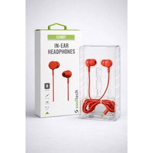 Soultech Candy 3.5 Mm Jack Kablolu Kulaklık Renkli Yeşil Kırmızı Mavi Kulak İçi Kulaklık "kablolu Kulaklık"