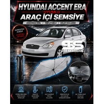 Hyundai Accent Era Araç Ön Cam Güneşliği Katlanabilir Şemsiye Oto Güneşlik Uv Korumalı Gölgelik Araba Oto Şemsiyesi
