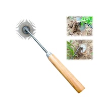 Springsun Yüksek Karbon Çelik Bahçe Çapası - 360 Derece Yabani Ot Temizleme Aracı, Mangan Çelik, 39.5x10cm