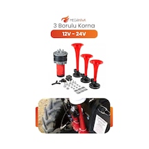 12v 24v Korna Seti Kompresörlü 3 Borulu Korna Havalı Korna Yüksek Ses