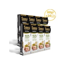 Sasu Zeytinyağlı Ton Balığı Bütün Dilim 24 x 80 G