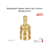Kompresör Stoper Hava Jakı Hortum Gövde 8 MM N11.146