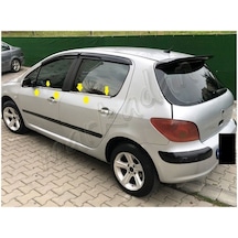 Woc Chrome Peugeot 307 Krom Cam Çıtası 2001-2008 4 Parça  Paslanma