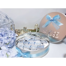 İsimli Pleksi Süslemeli Oval Bebek Çikolatası