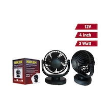 Niken Oto Vantilatör Küçük Tekli 12V 4 Inch Çakmak Girişli
