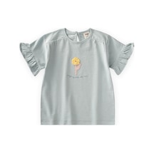 Cigit Aplikeli T-shirt 2-8 Yaş Mint Yeşili
