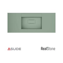 Realstone Flatstone Etajerli Granit Lavabo 120 50cm Mint Yeşili Yeşil