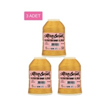 3 Adet Altınbaşak Oya Ve Dantel İpi 20 Gr - Royaleks - No: 672