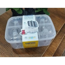 Piknik Çay Bardağı Taşıma Aparatı Kutusu 6 Bardak Kapasiteli Plastik Çok Renkli