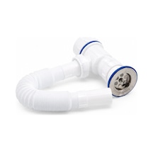 Lüx Paslanmaz Taşlı Körüklü Lavabo Sifon Bx40 Renkli